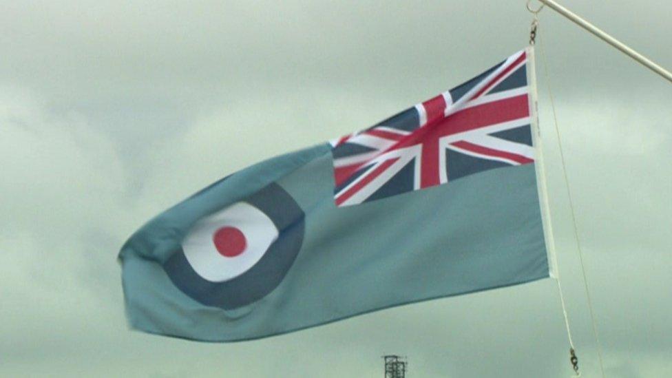 RAF flag at Aldergrove