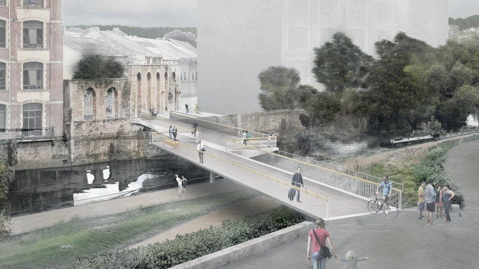 Bath Quays Bridge design