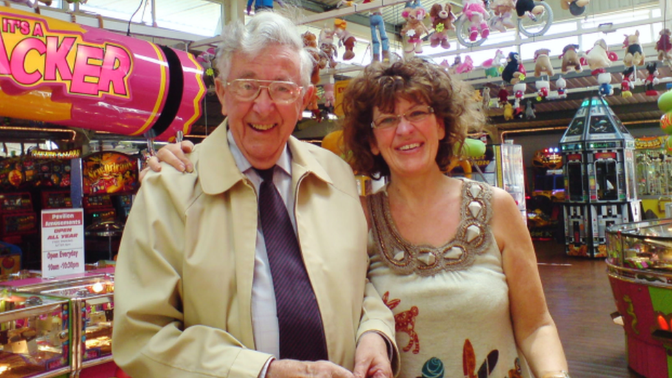 Mr Cooper with his daughter Beverley who has started the petition