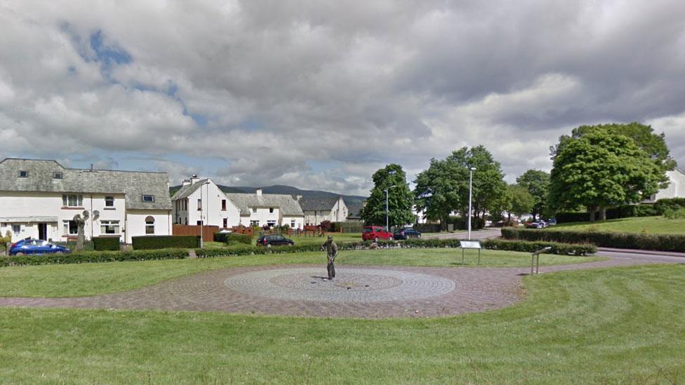 Sculpture at Inverlochy