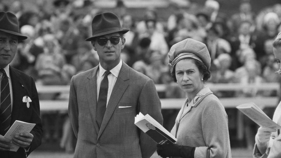 A young Queen Elizabeth II and Prince Phillip