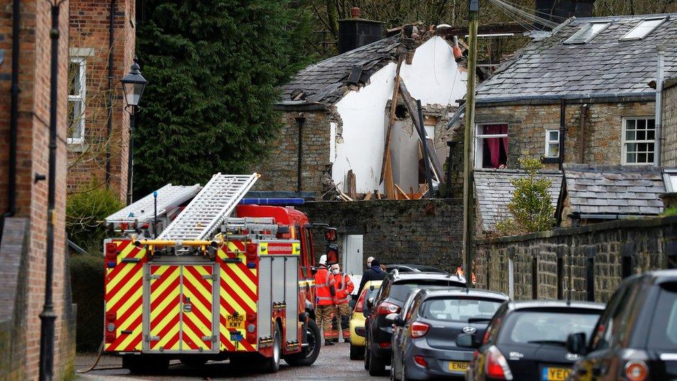 House collapse in Summerseat