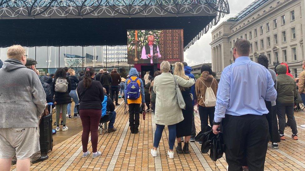 People at Centenary Square