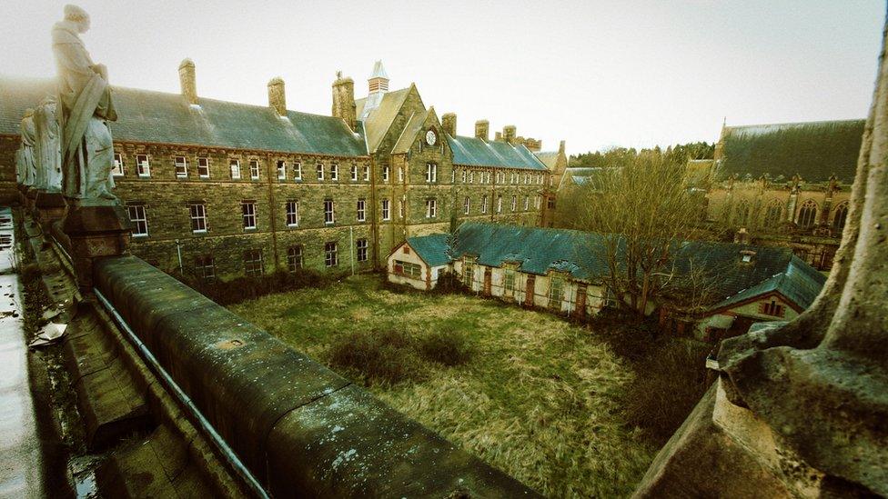 Gothic sandstone buildings