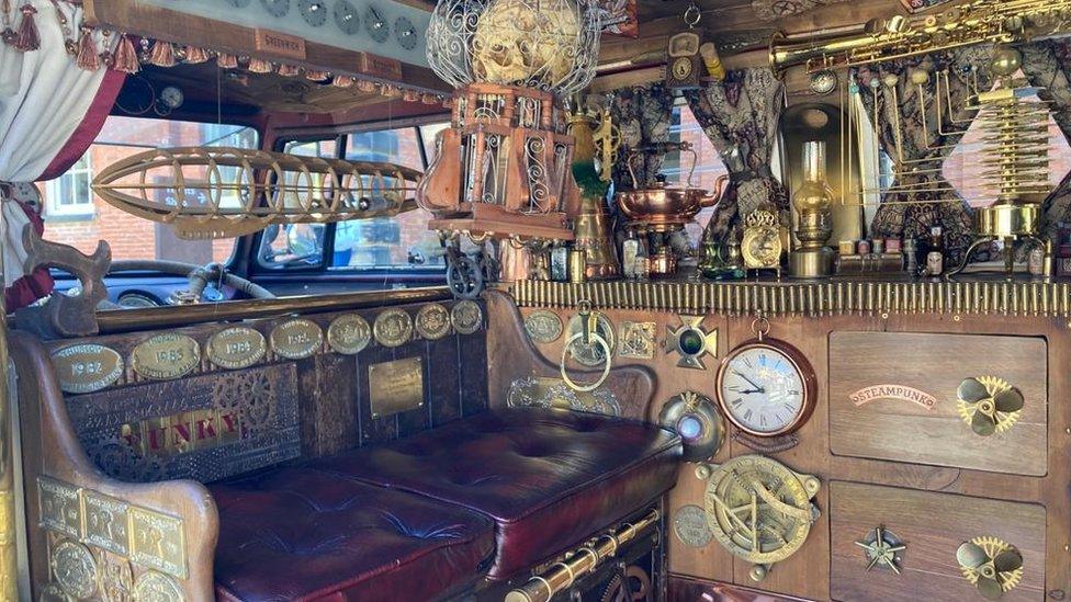 A steampunk room