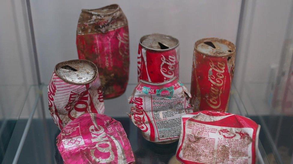 Coca-Cola cans