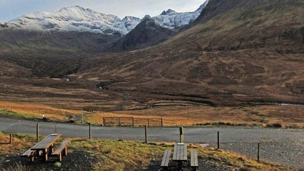 Road near the Fairy Pools