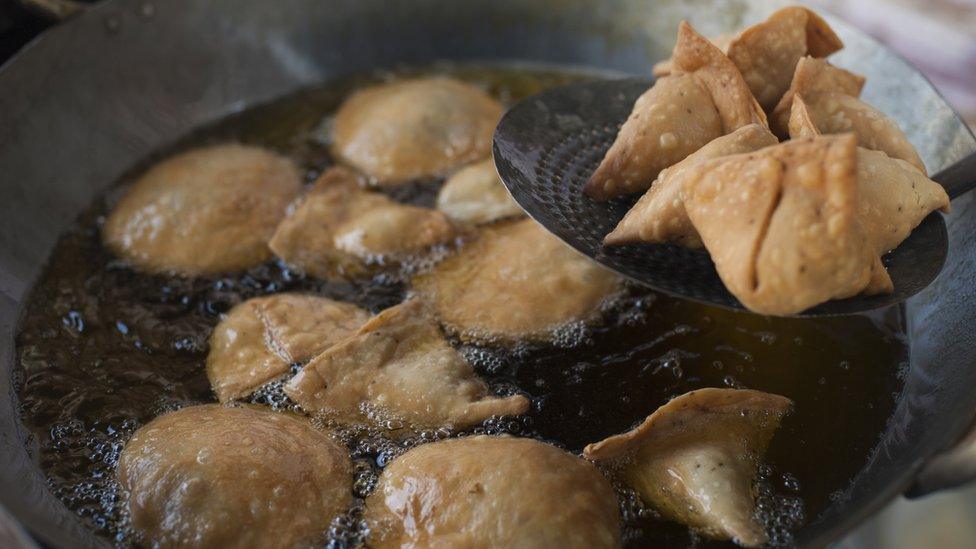 Samosas from Skekhawati in Rajasthan, north-west India