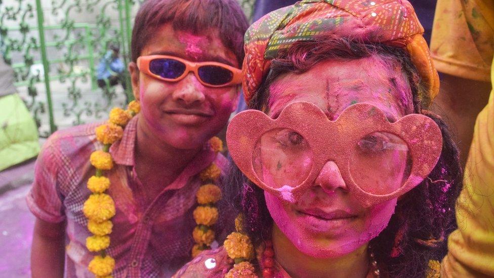 Children-and-young-people-celebrating-Holi