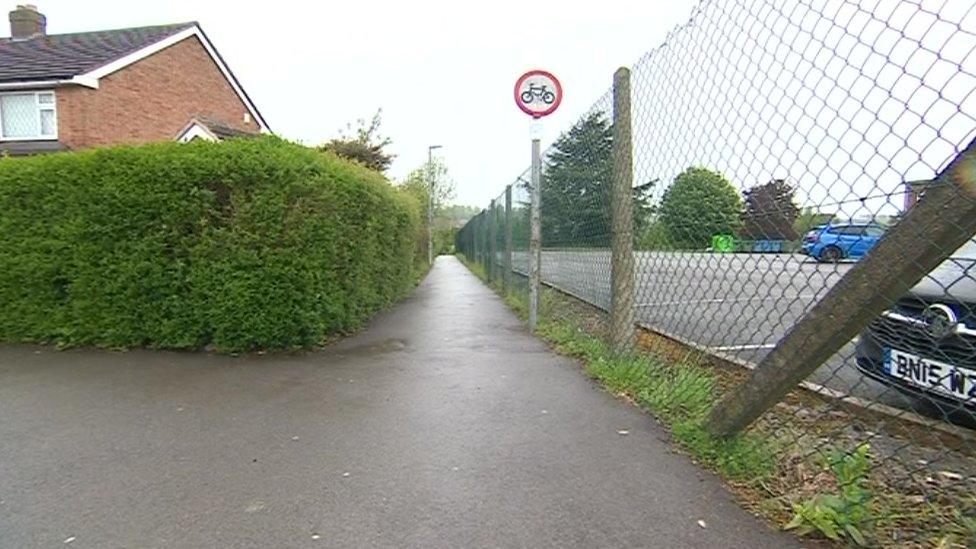 Path near Hastings High School