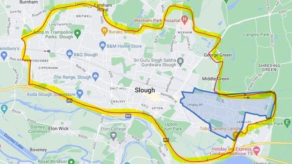 Section 60 Slough map