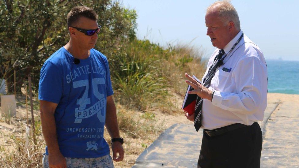 Stephen Grimmer at Fairy Meadow Beach