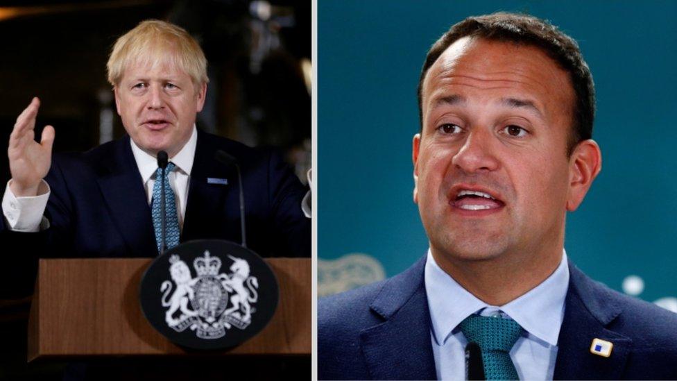 Boris Johnson and Leo Varadkar