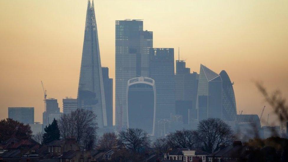 A view of the City of London