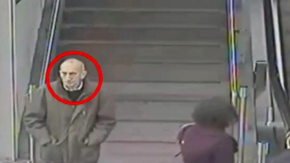 CCTV image of the man at Manchester Piccadilly station