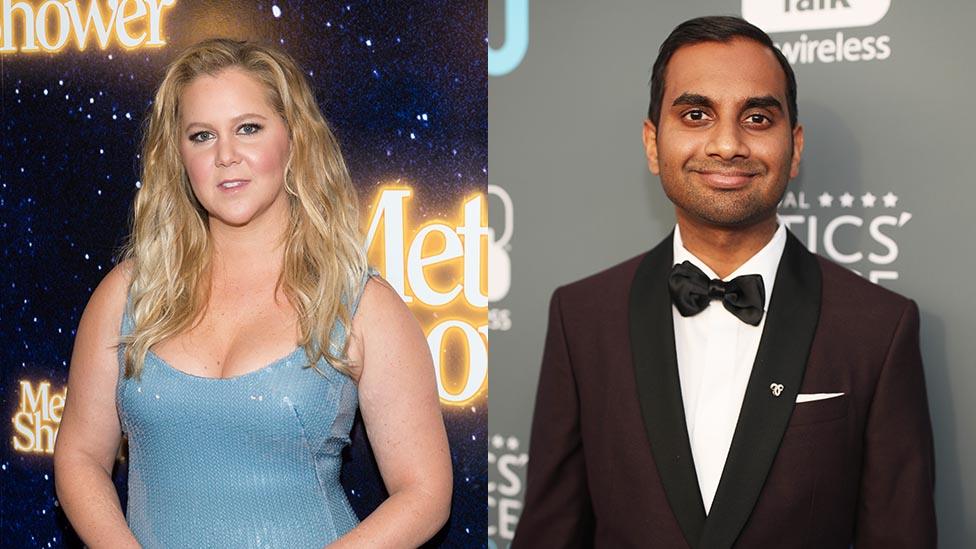 Amy Schumer and Aziz Ansari