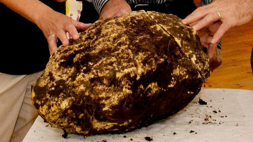 Prehistoric lump of bog butter