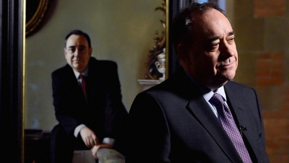 Alex Salmond and portrait