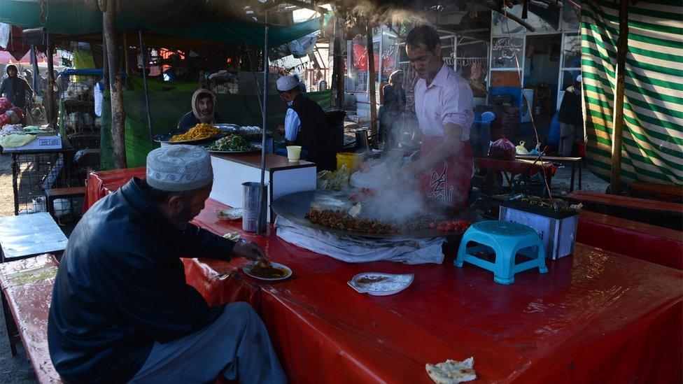 For most Kabulis "eating out" means a snack at one of the capital's Kebab restaurants