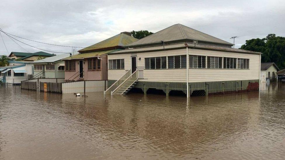 Streets in Rockhampton have been inundated