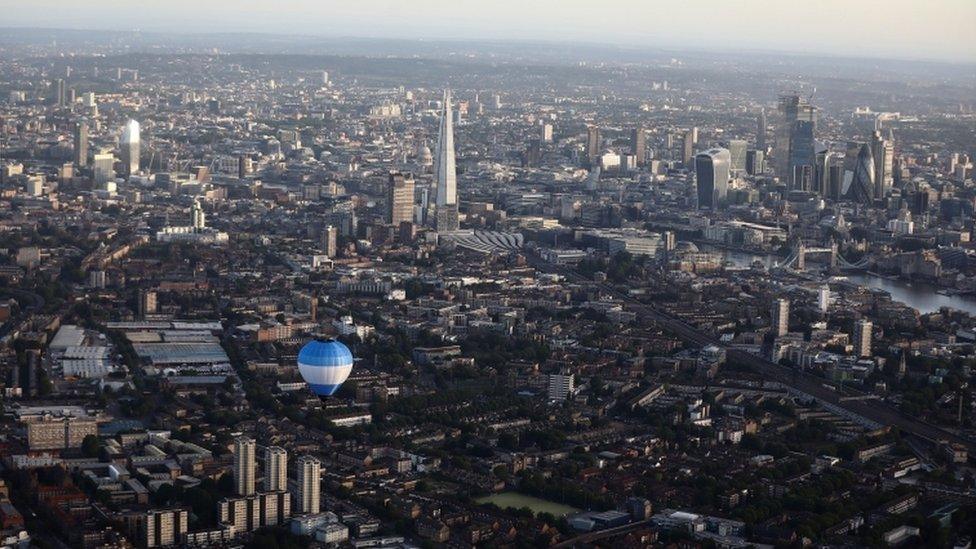 Balloon over London