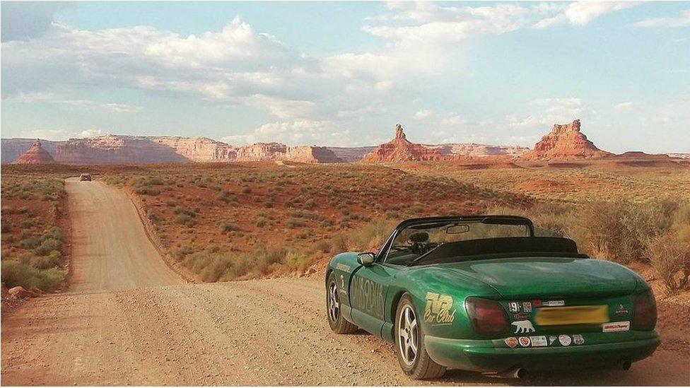 Car at Monument Valley, United States