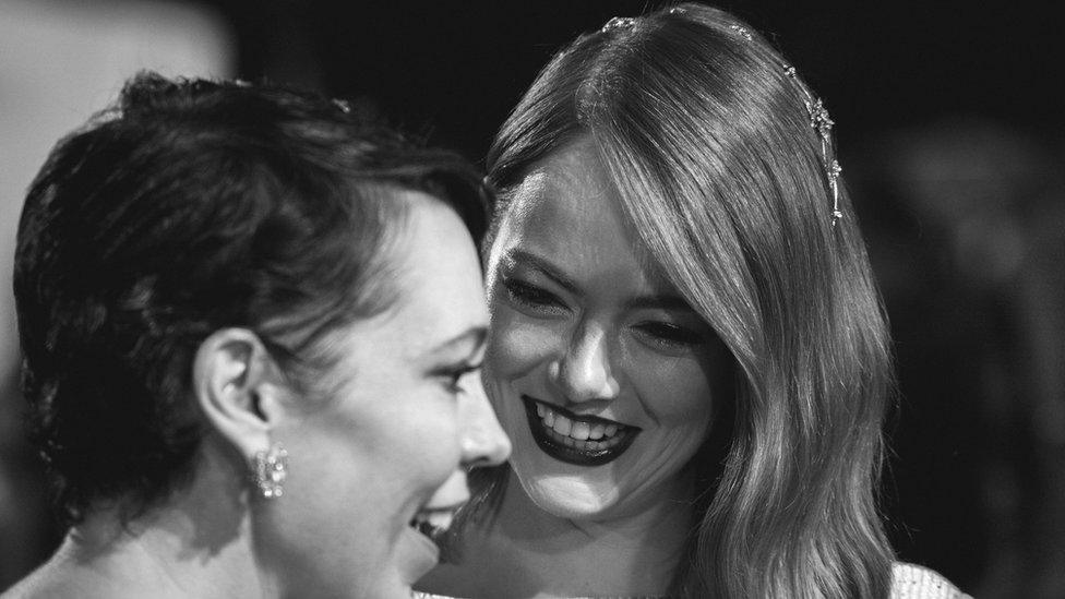 Emma Stone and Olivia Coleman