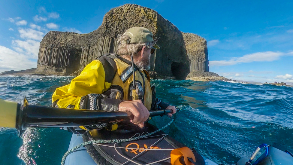 Nick Ray at Fingal's Cave