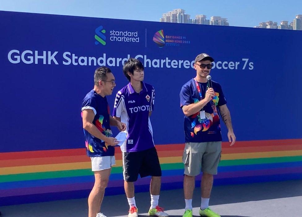 Zander Murray at the Gay Games