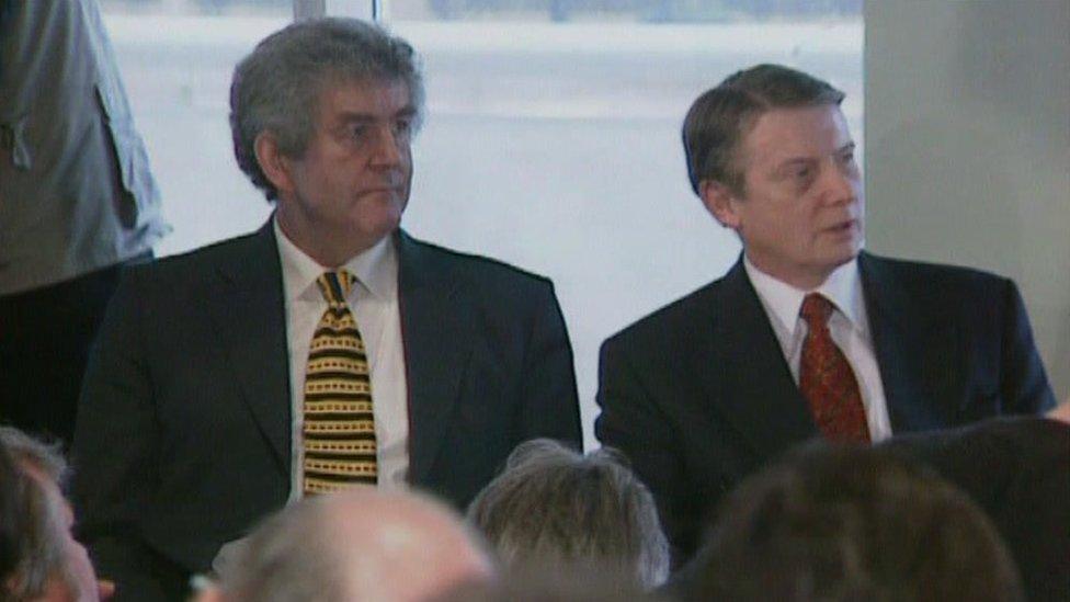 Rhodri Morgan ac Alun Michael