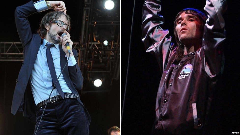 Jarvis Cocker and Ian Brown