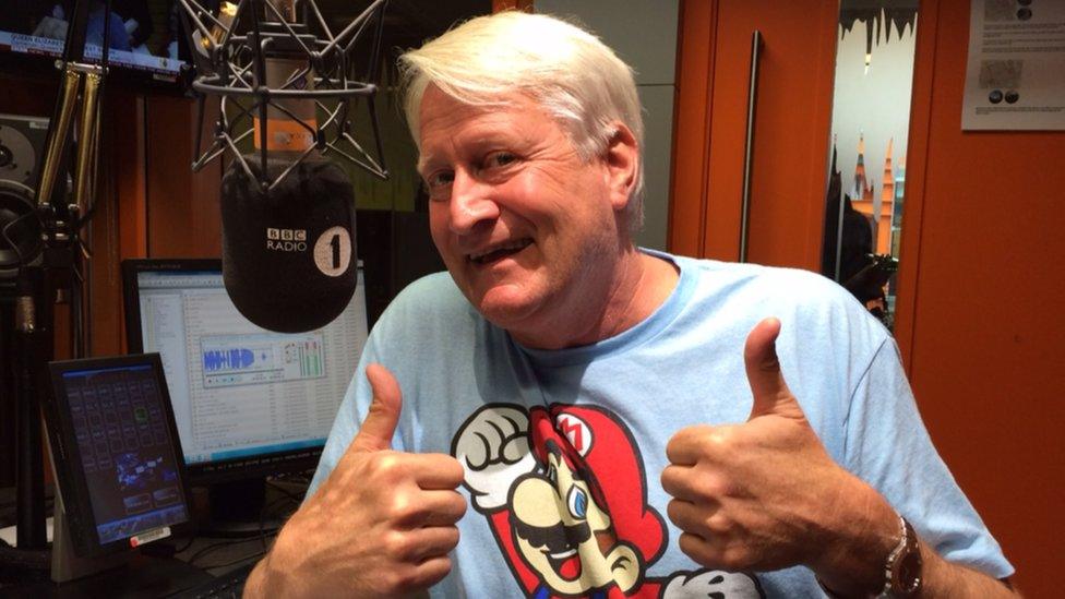 Charles Martinet in the Newsbeat studio