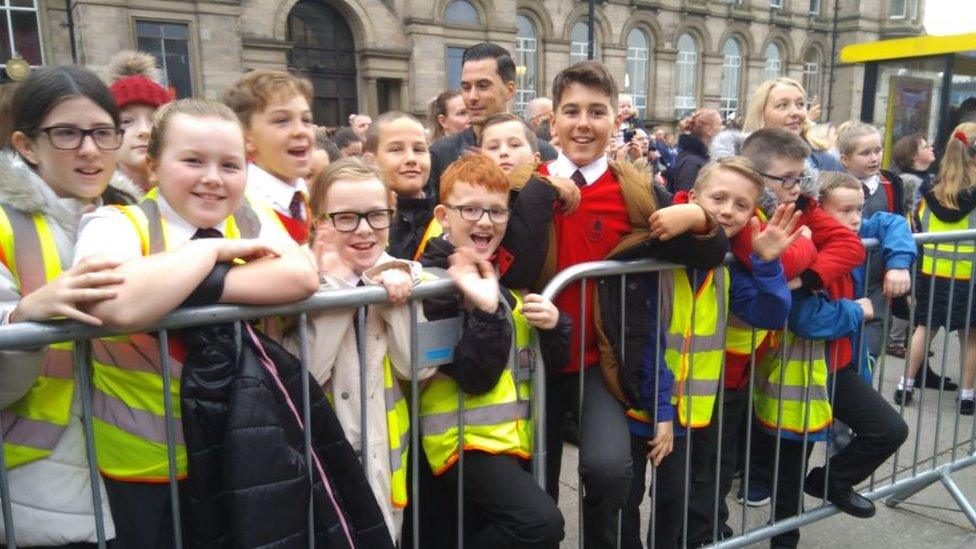 Pupils from Millbrook Primary School, Kirby