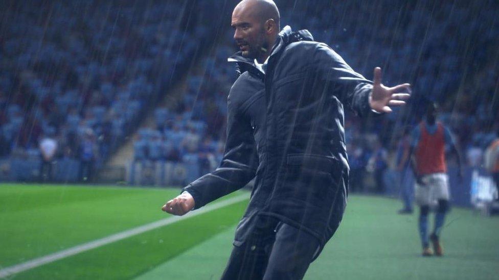 Pep Guardiola in Fifa 19 game