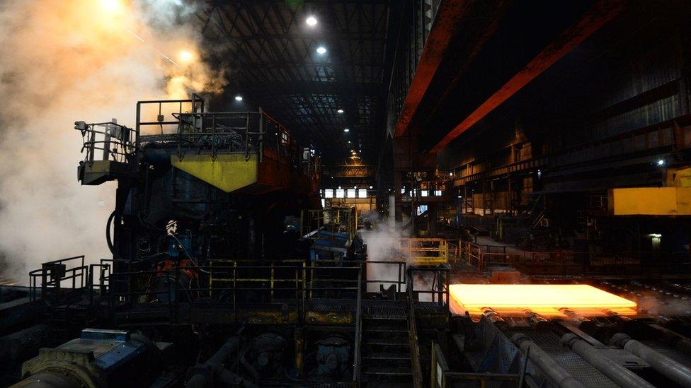 Inside the Scunthorpe steel mill