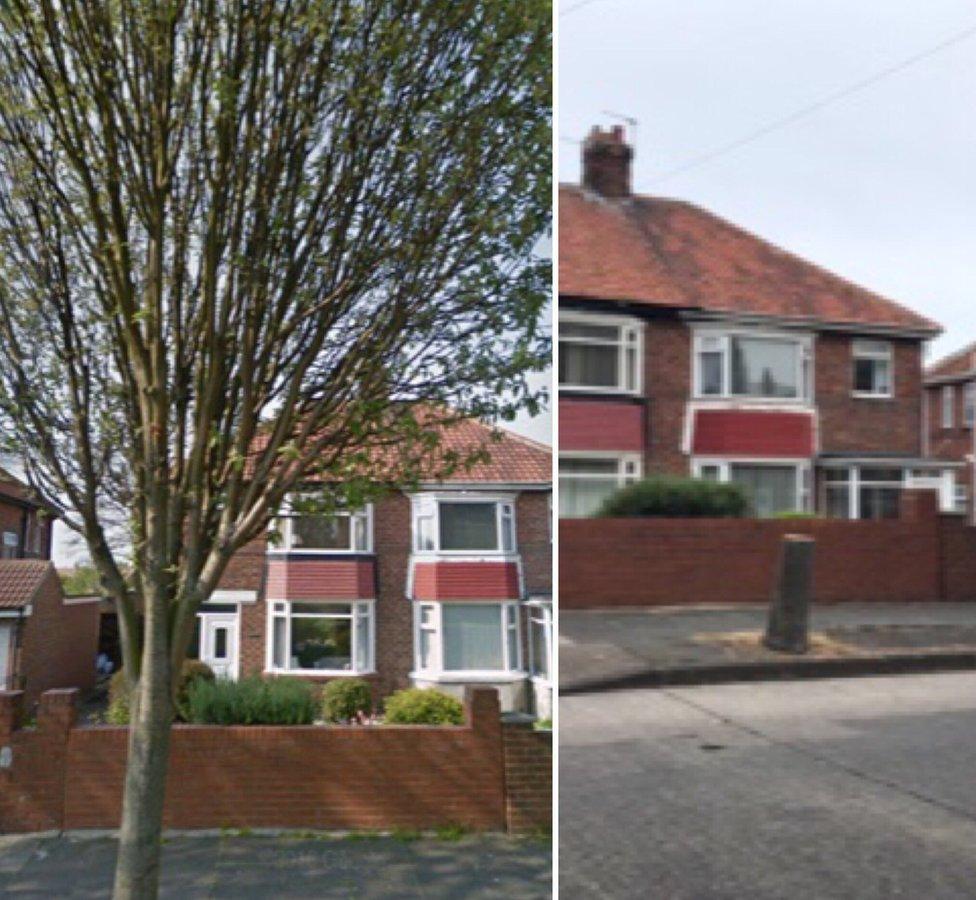 Before and after pictures of Marsden Road, South Shields