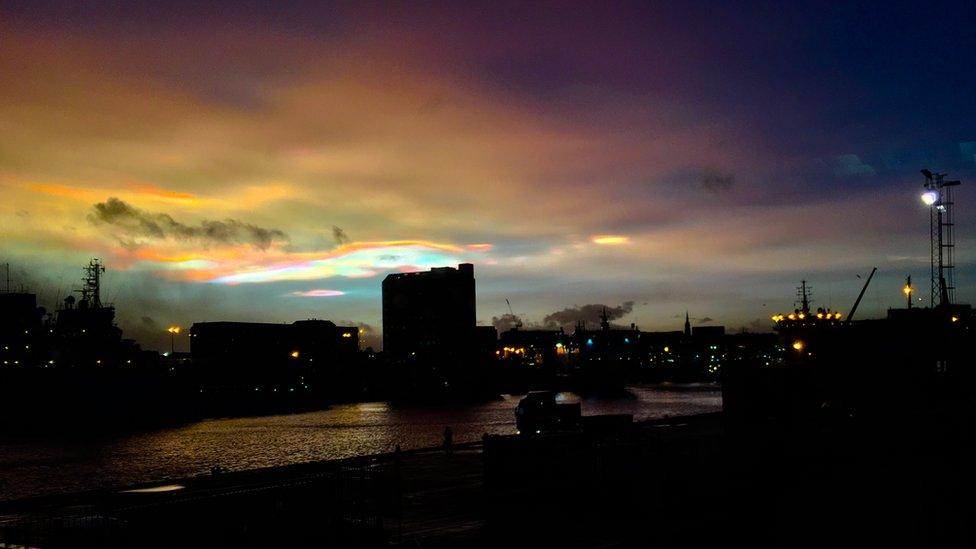 Nacreous clouds Aberdeen