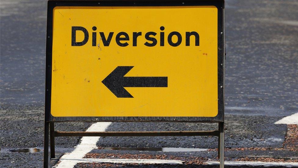 Diversion sign