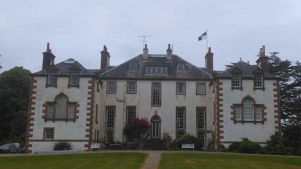 Kirkcudbrightshire's flag flying