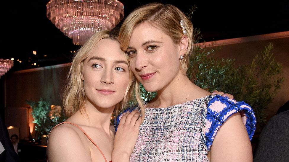 Saoirse Ronan and Greta Gerwig