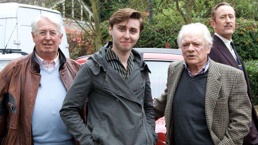 Sir David Jason with Gareth Gwenlan (right)