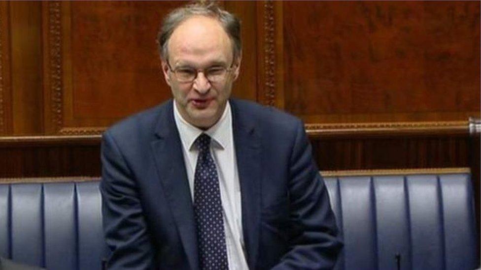 Peter Weir in Stormont Assembly