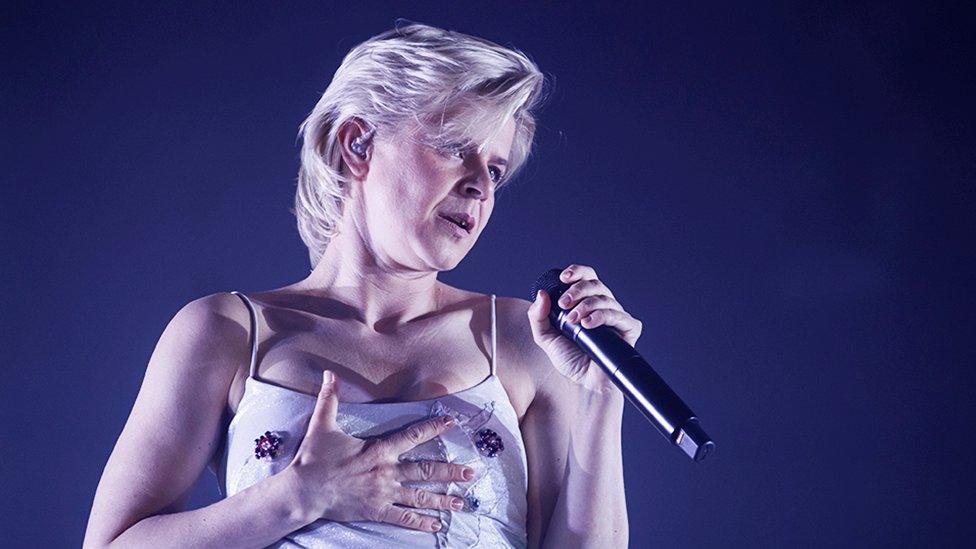 Robyn performing