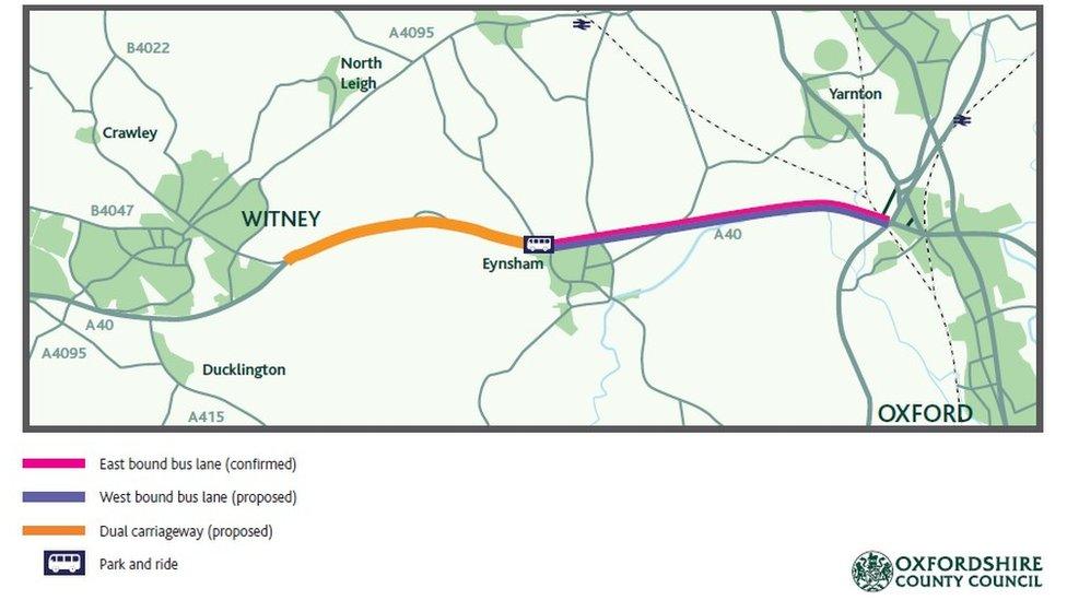 Map of new bus route