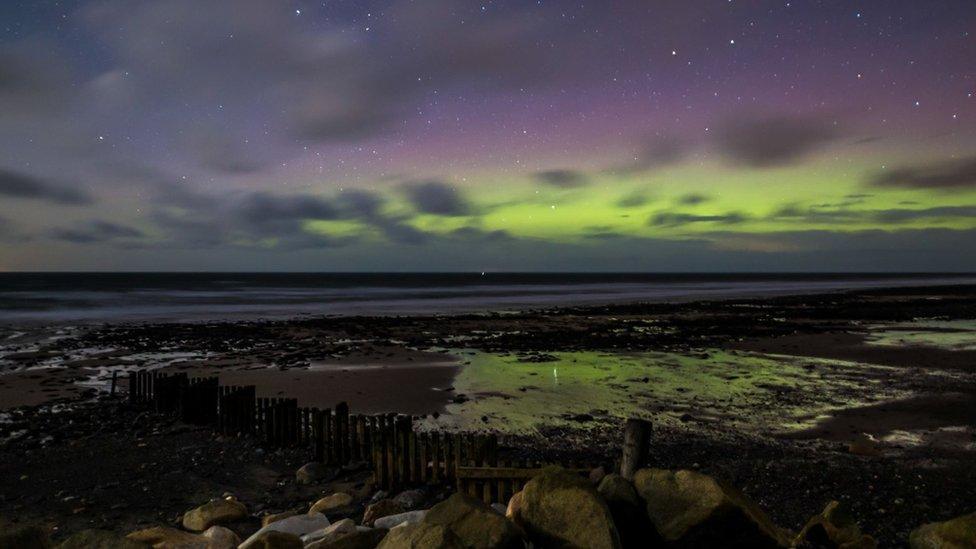 Northern lights from Glen Mooar