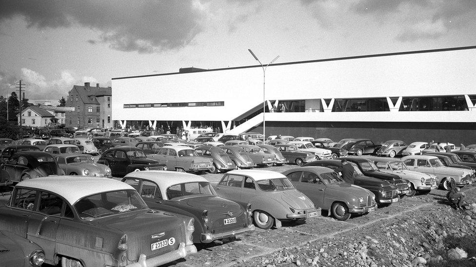 First Ikea store in Älmhult, Sweden