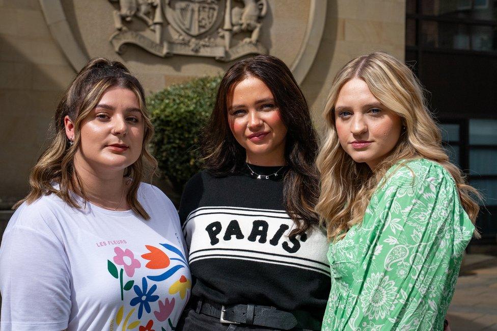 Hannah McLaughlan, Hannah Reid and Jennifer McCann