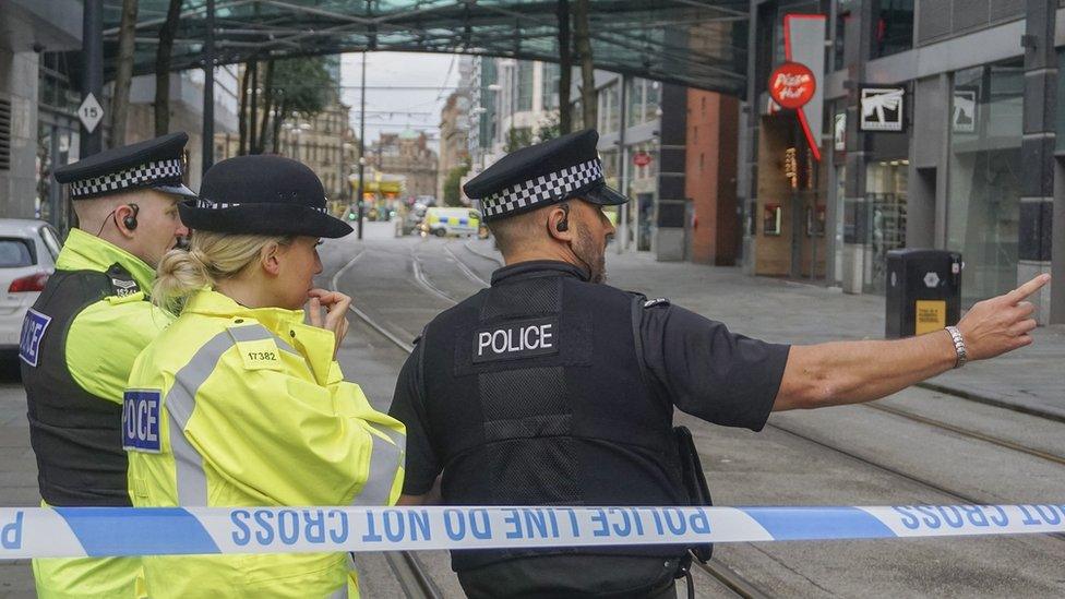 police outside Arndale