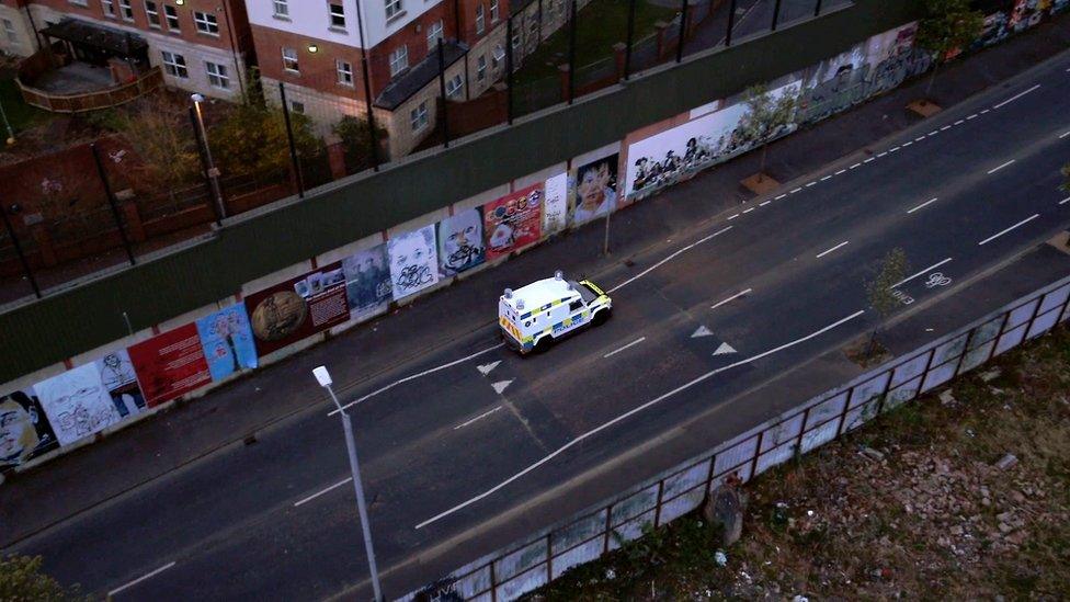 There are still over 20 miles of peace walls - or peace lines - across Northern Ireland