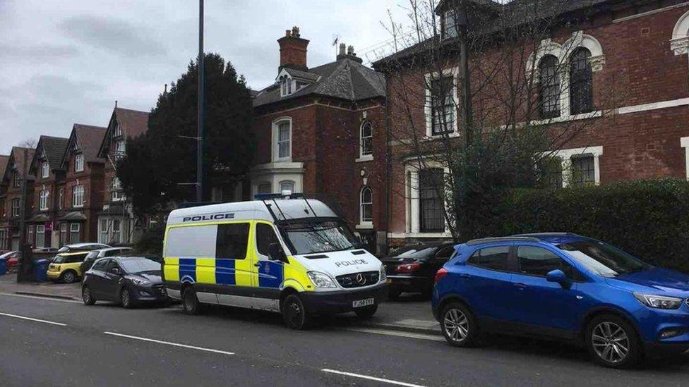 Police van Violet Street Normanton